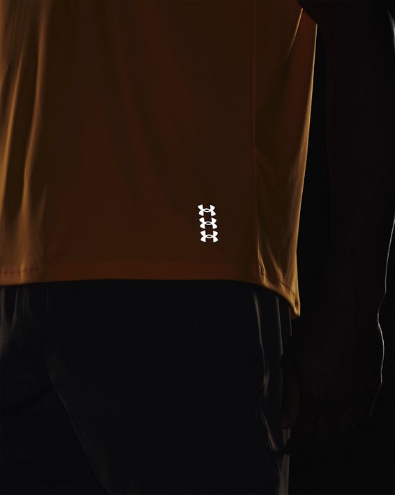 Men's UA Terrain Short Sleeve, Orange, pdpMainDesktop image number 3